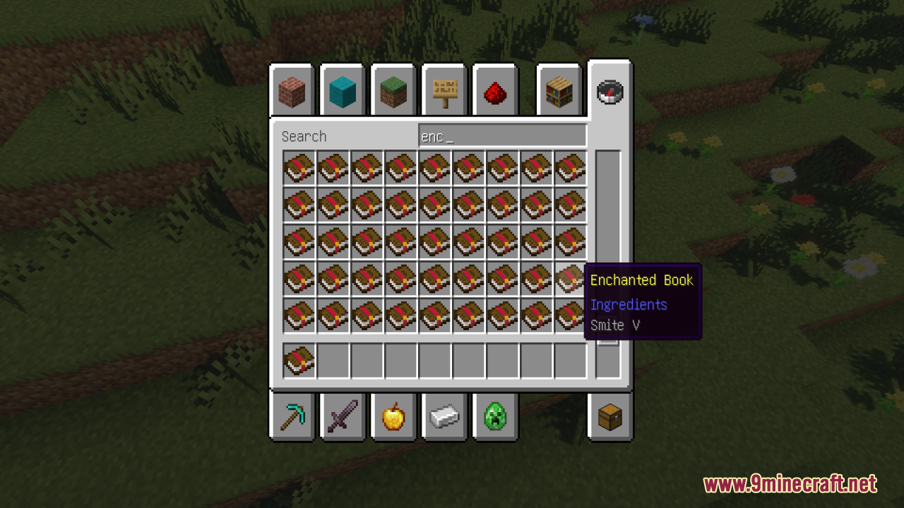 Remove Enchant Glint Resource Pack (1.21.11, 1.21.1) – True Vanilla Colors 10 A smite v enchanted book with its purple glint removed