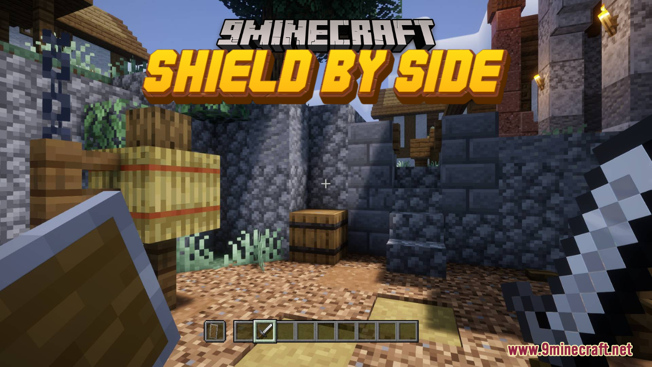 Shield by Side Resource Pack (1.21.11, 1.21.1) – Lowered Shields for a Cleaner