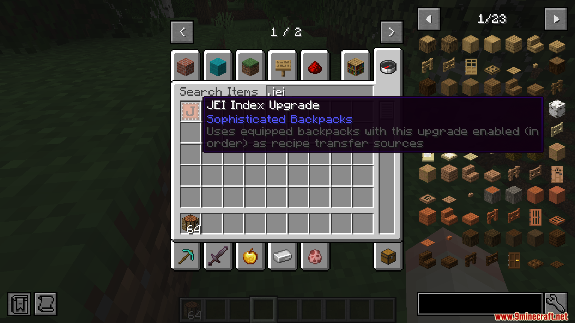 Sophisticated JEI Index Mod (1.21.1, 1.20.1) – Craft Straight From Your ...