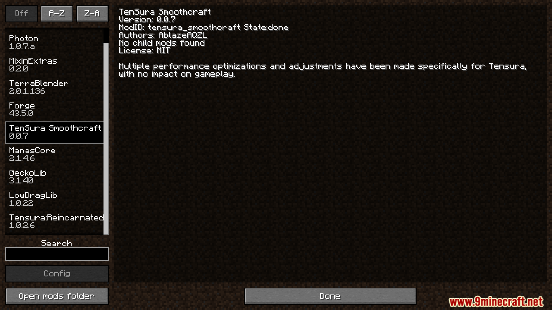 Tensura Smoothcraft Mod (1.19.2) – Battle Huge Monster Hordes Without Lag 2 Tensura smoothcraft mod screenshot 1