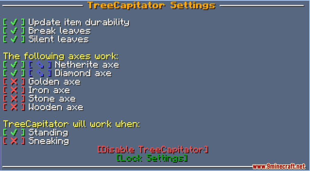 Treecapitator data pack screenshots 8
