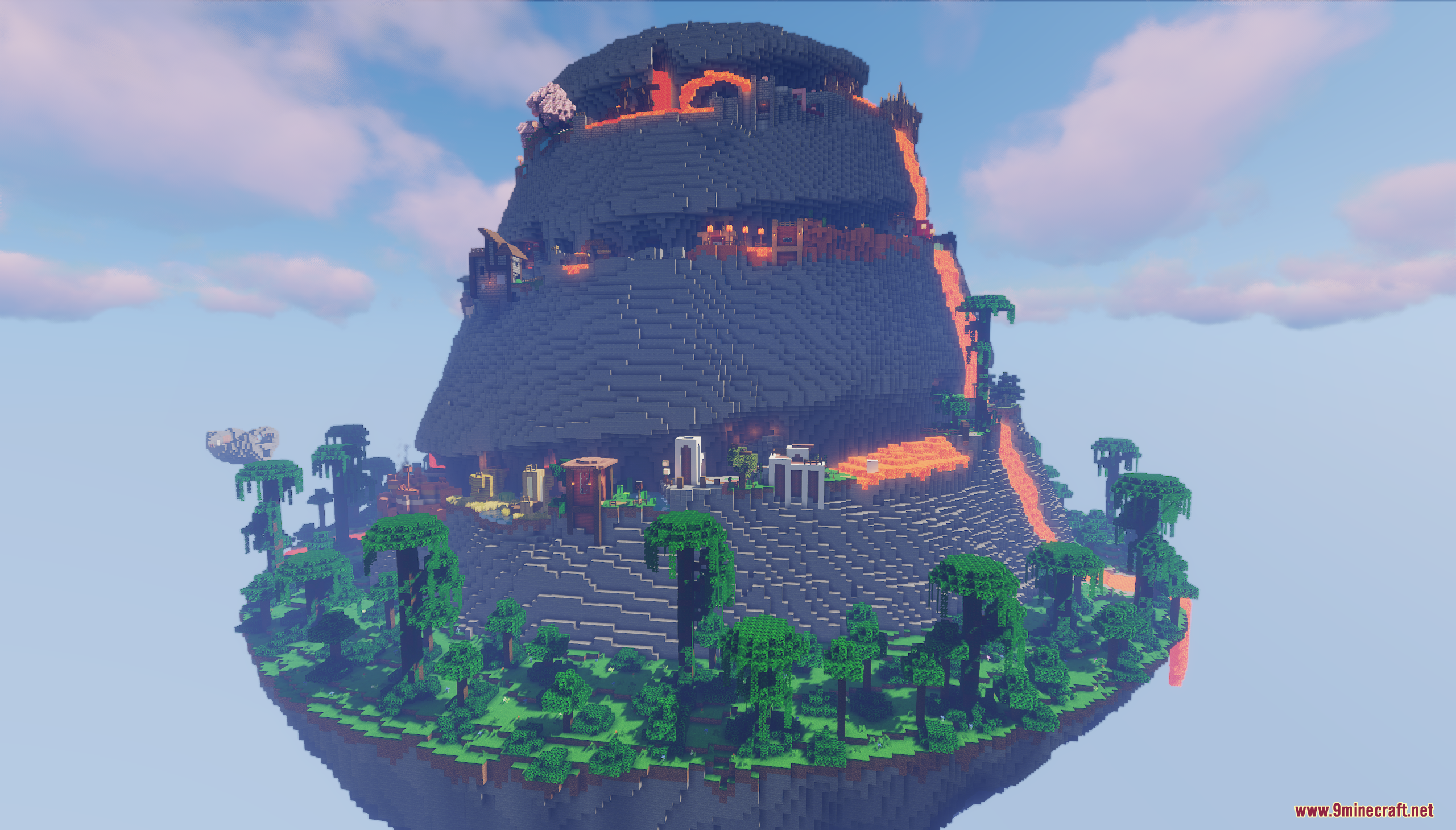 Volcanic Parkour Map (26.1.2, 1.20.1) – Survive The Heat! 6 Volcanic parkour screenshots 5