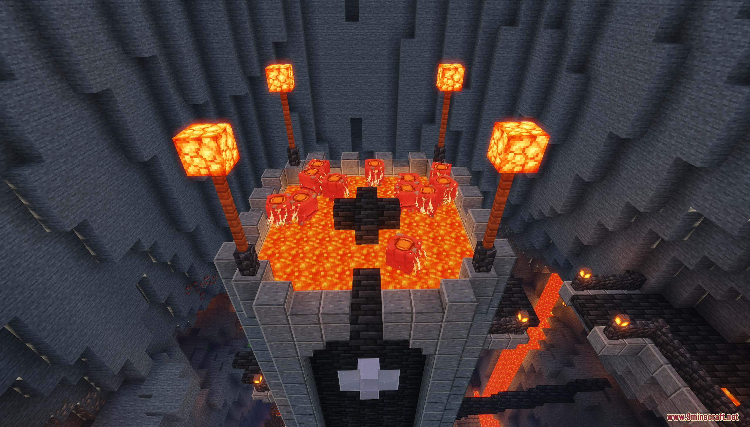 Volcanic Parkour Map (26.1.2, 1.20.1) – Survive The Heat! 9 Volcanic parkour screenshots 8