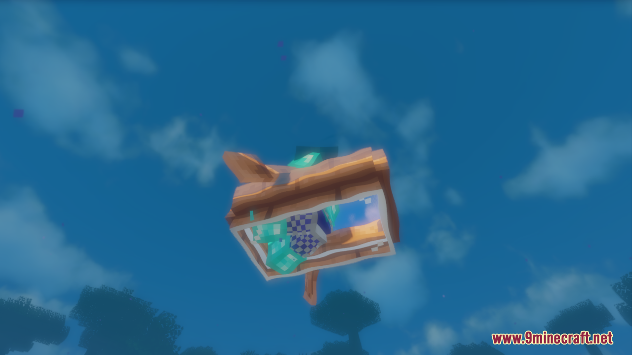Looking up at the transparent bottom of a chest boat
