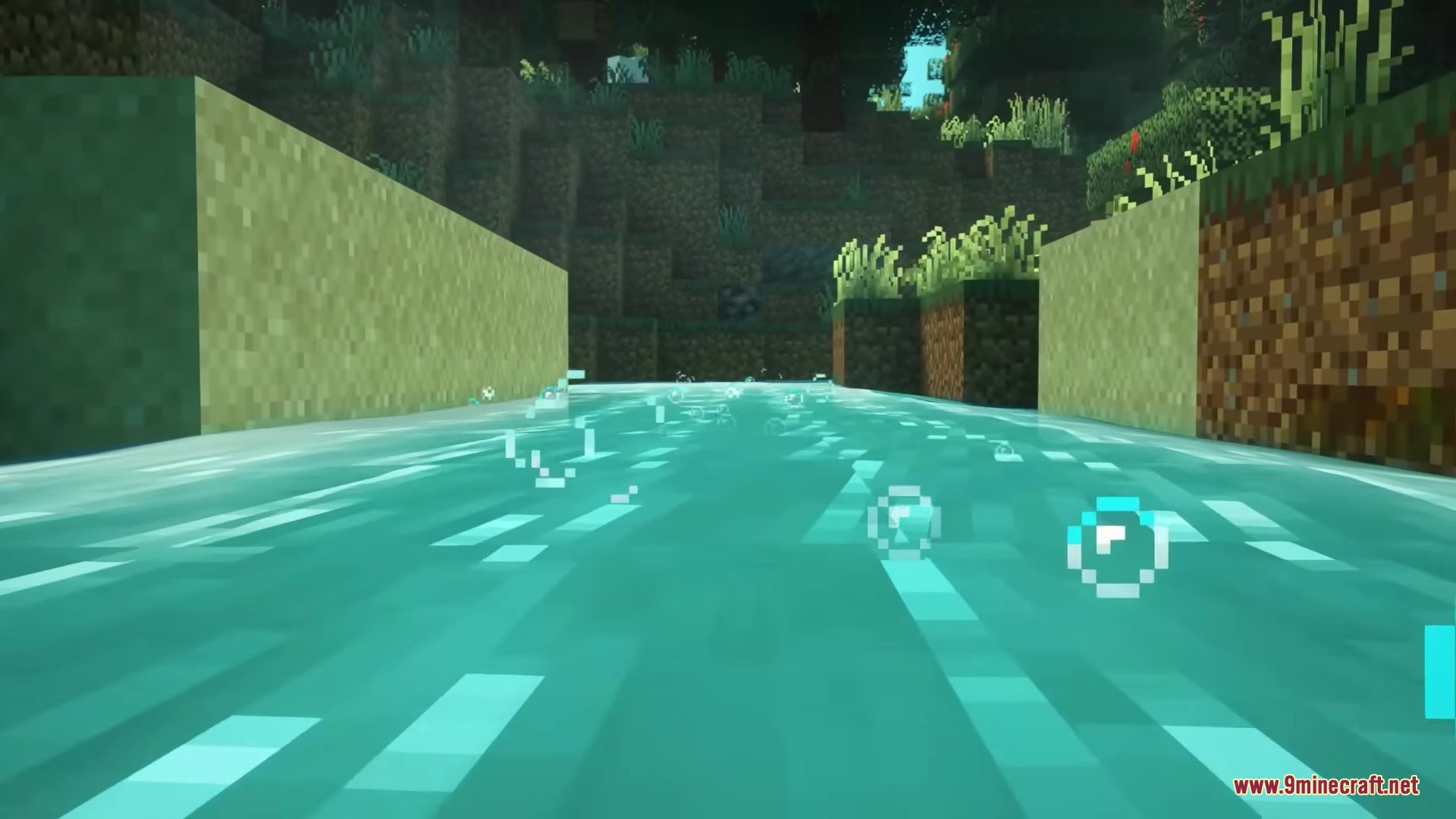 Minecraft Rippling Water Dynamic Waters Mod (1.20.1) – Transform Flat Water Into Real Flowing Rivers