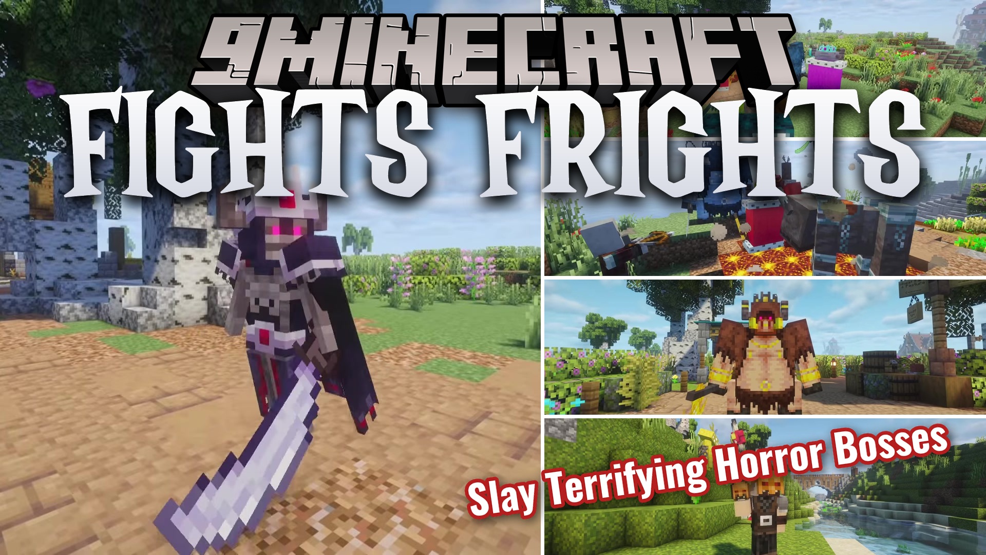 Fights Frights Mod (1.20.1) – Battle Creepy Night Monsters and Summon Giant