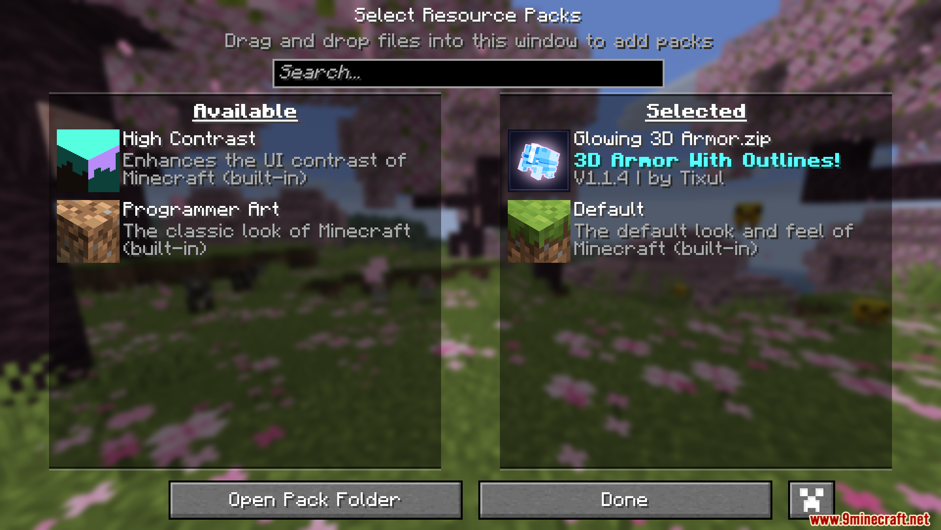 Glowing 3D Armor Resource Pack (26.1.2, 1.21.11) – Detailed 3D Armor