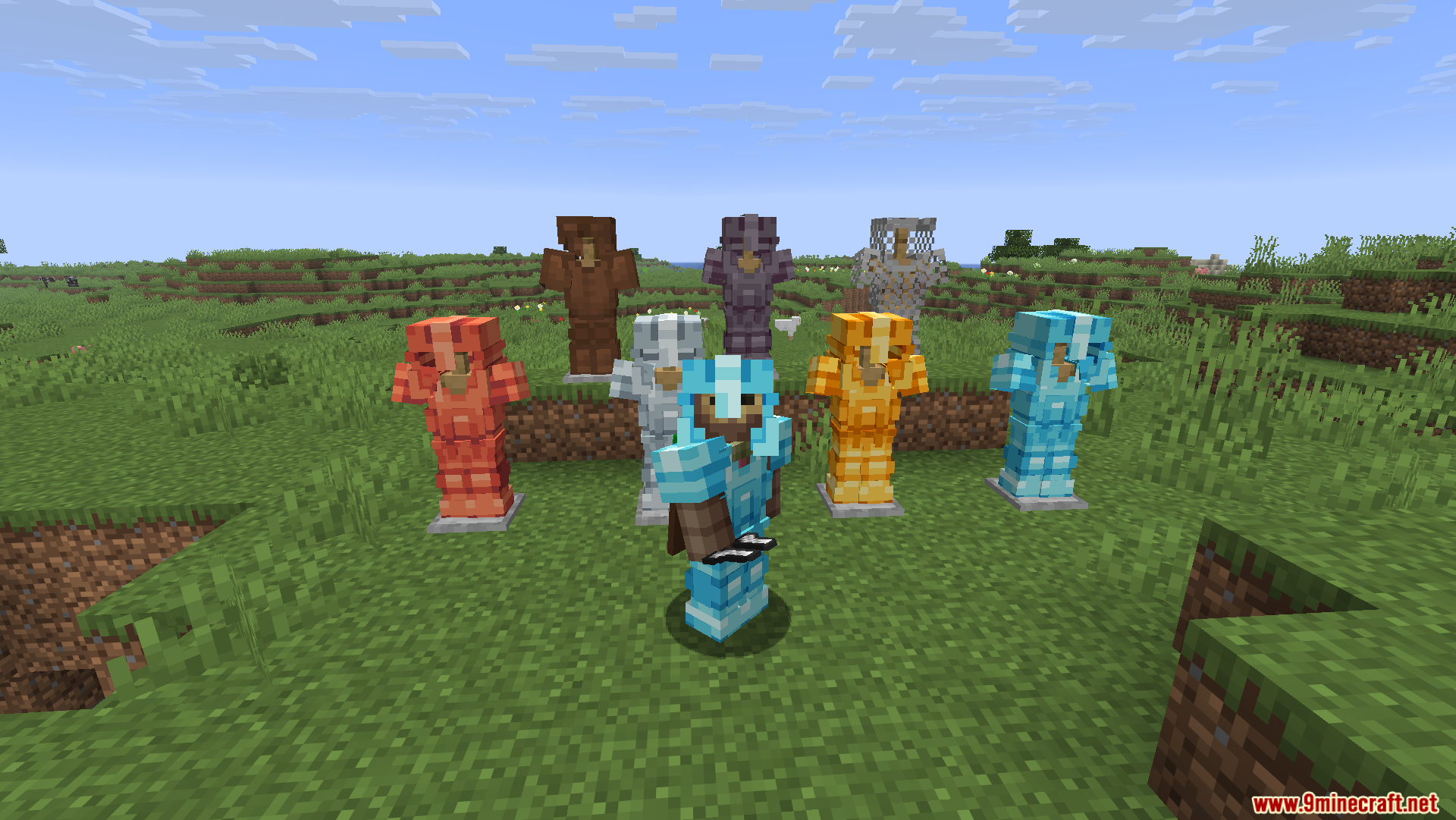 Glowing 3D Armor Resource Pack (26.1.2, 1.21.11) – Detailed 3D Armor