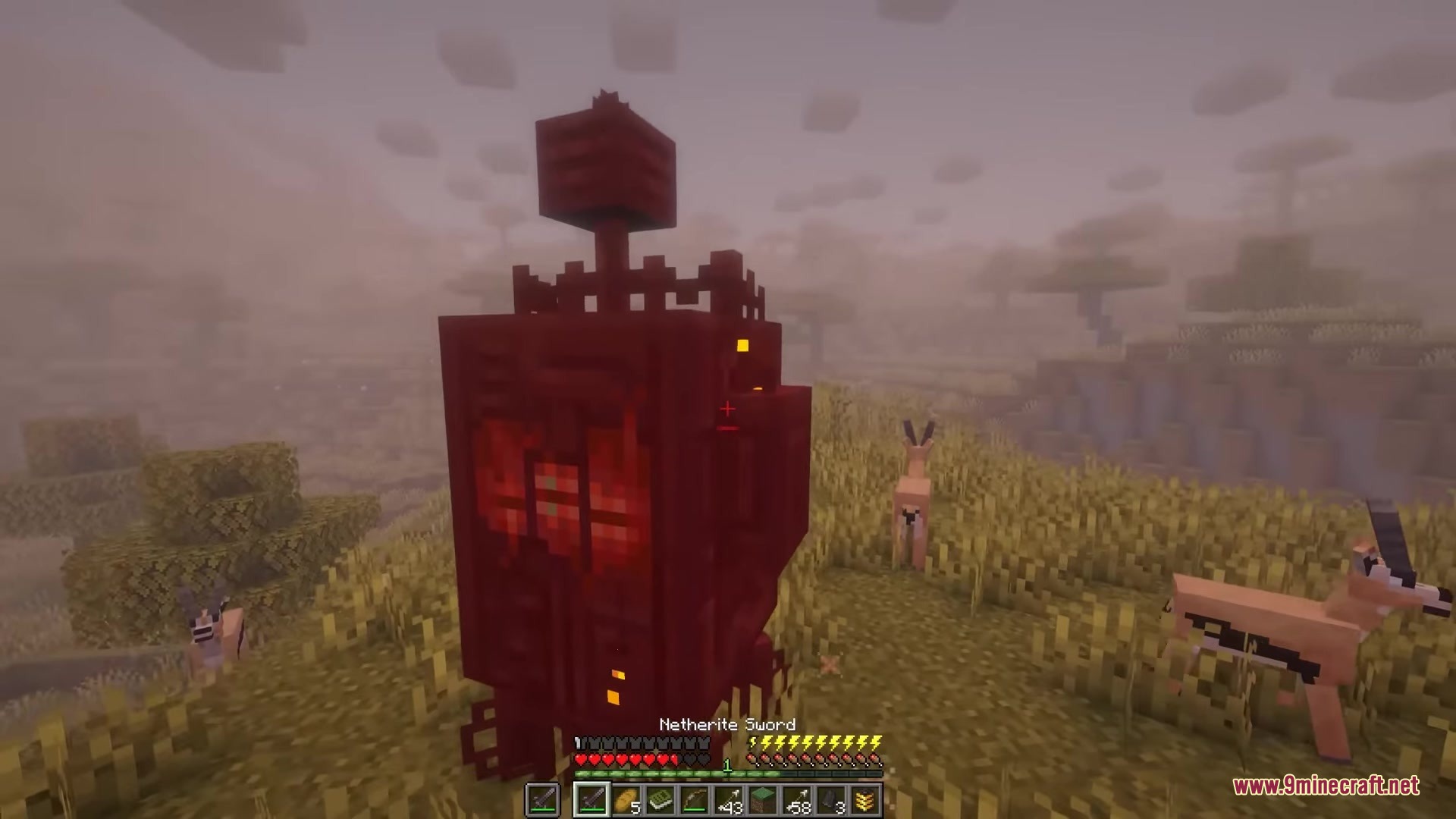 Kismet Mod (1.20.1) – Become A Powerful Cyborg By Hunting Robotic Invaders 17 Close up view of a massive robotic invader from the kismet mod