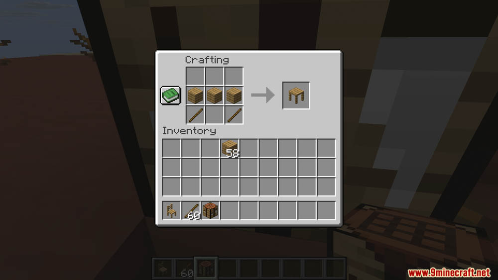 Tables &Amp; Chairs 2 Data Pack (1.21.6, 1.21.4) – Modular, Functional And Customizable Seating For Minecraft 3 Tables chair 2 data pack screenshot 2
