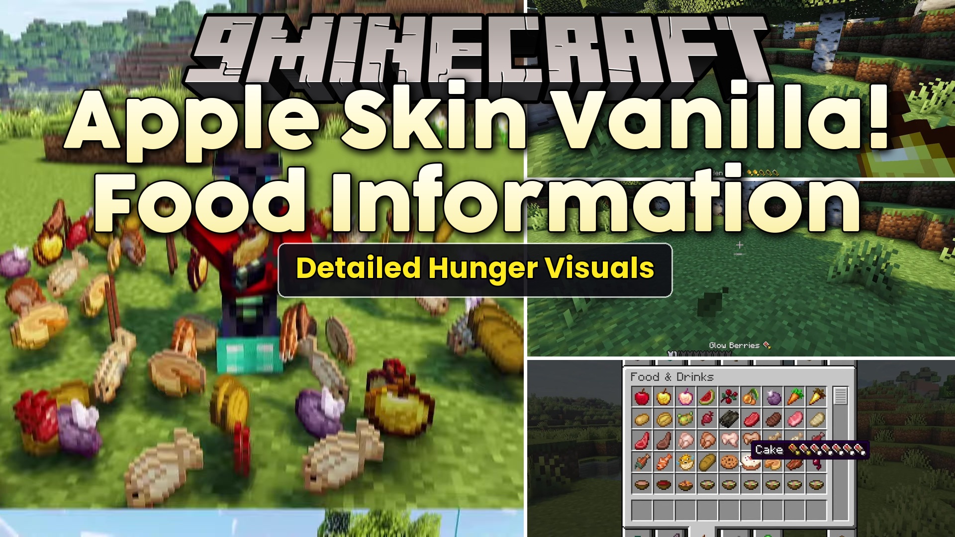 Apple Skin Vanilla Food Information Resource Pack (1.21.5, 1.20.1)