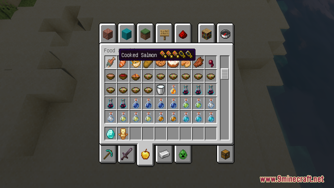 Better Minecraft Vanilla Items And Textures Resource Pack (1.21.11, 1.21.1) – Making Your Work More Satisfying 10 Better minecraft vanilla items pack shows hunger values on food item tooltips