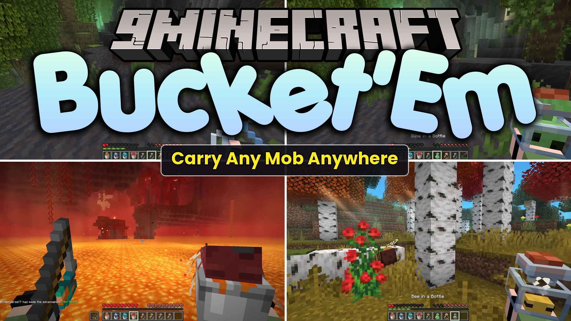 Bucket’Em Mod (1.21.11, 1.20.1) – Carry Your Favorite Mobs Home in Buckets