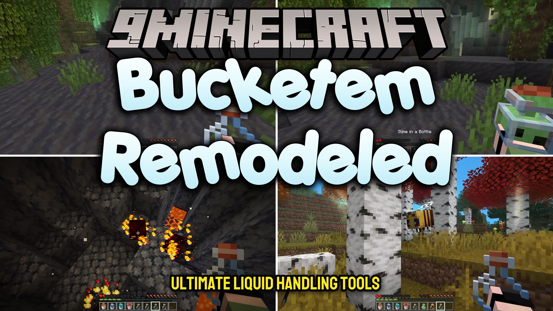 Bucketem Remodeled Resource Pack (1.21.11, 1.21.1) – Lifelike 3D Mobs