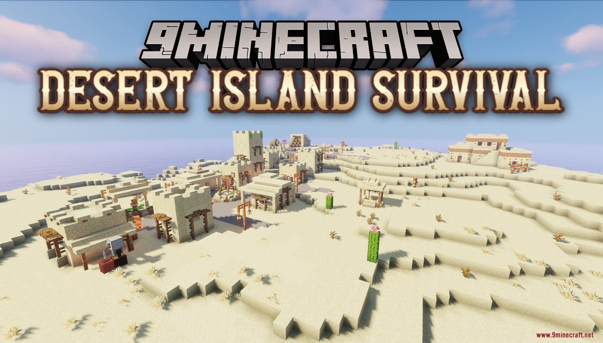 Desert Island Survival Map (26.2, 1.20.1) – Fight Dehydration on a Stranded Island