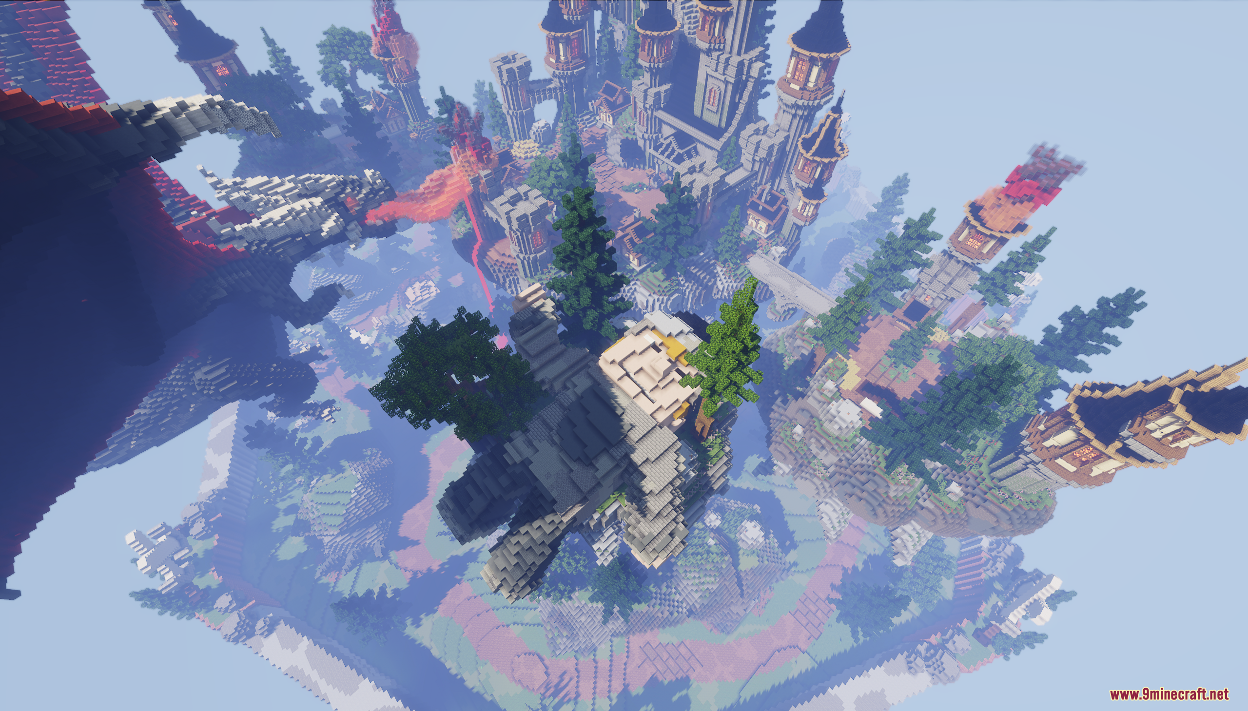 Dragon Skyblock Spawn Map (26.1, 2.10.1) – Floating Castle