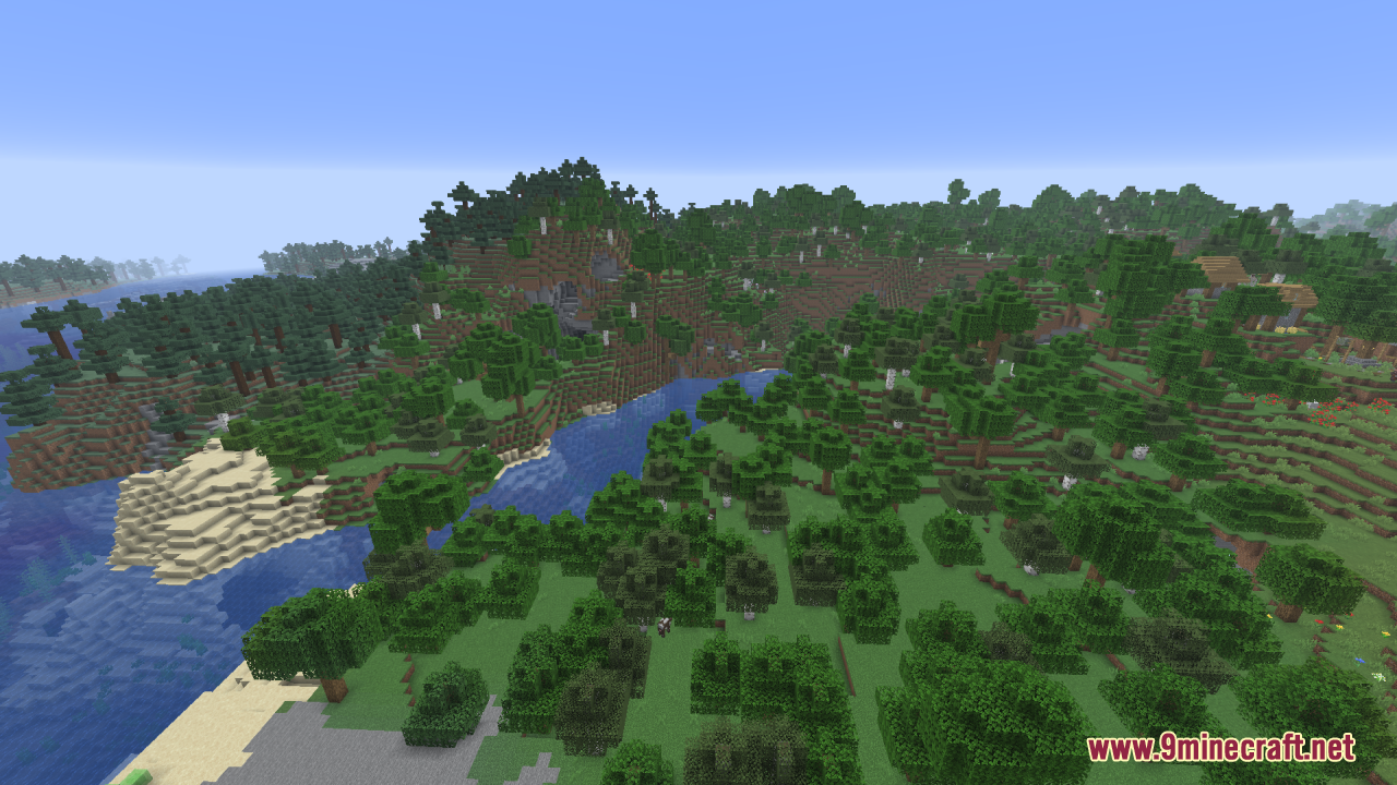 Gamma Boost Resource Pack (1.21.11, 1.21.1) – Brighter Nights And Clearer Caves 10 Gamma boost resource pack brightens a lush forest and river landscape in minecraft