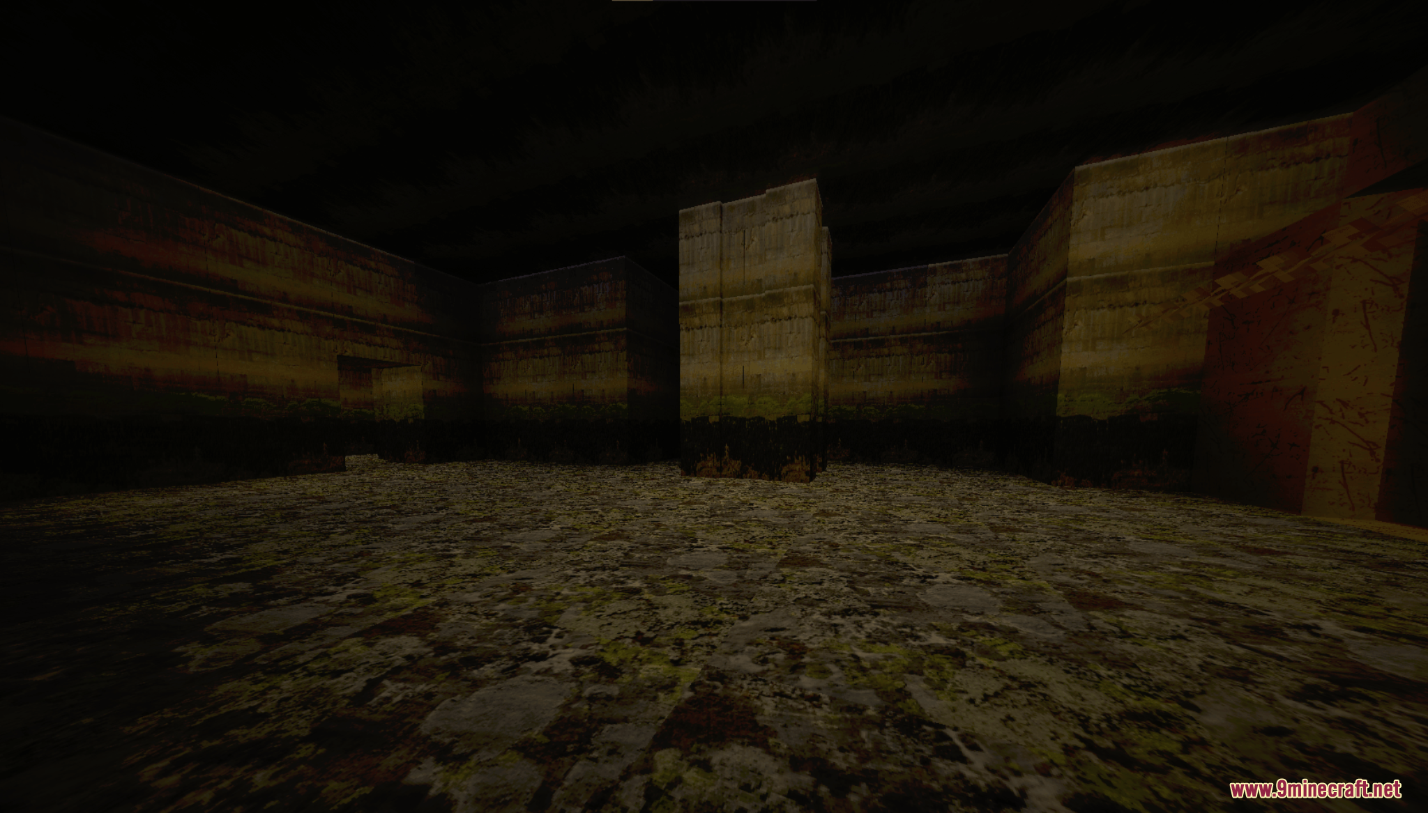 Grannys House Map (26.2, 1.20.1) – Escape A Locked House Before The Killer Strikes 5 Spooky underground cellar with mossy floors and tall textured walls