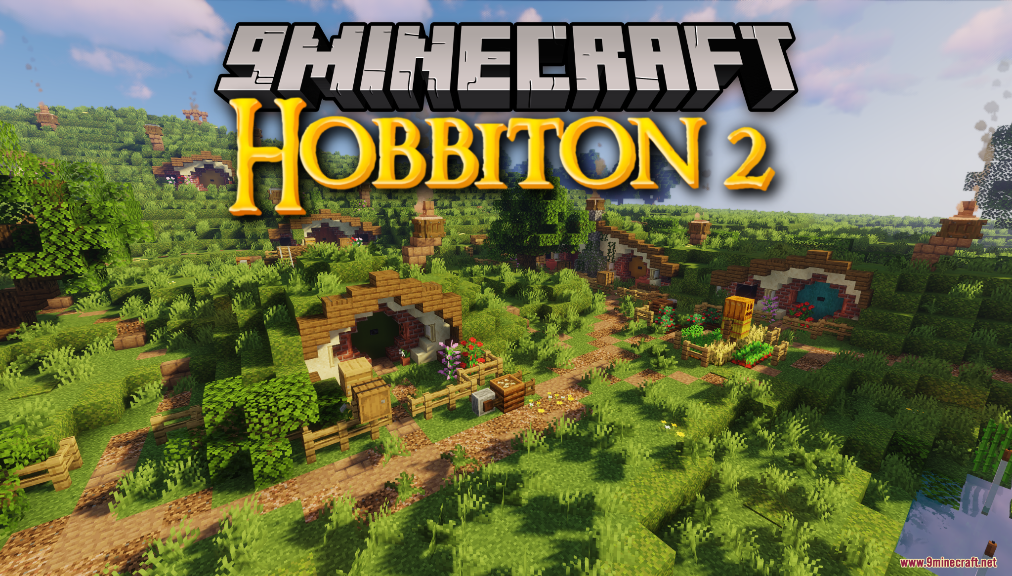 Hobbiton 2 Map (26.2, 1.20.1) – Live a Peaceful Life in a Cozy Hillside Village
