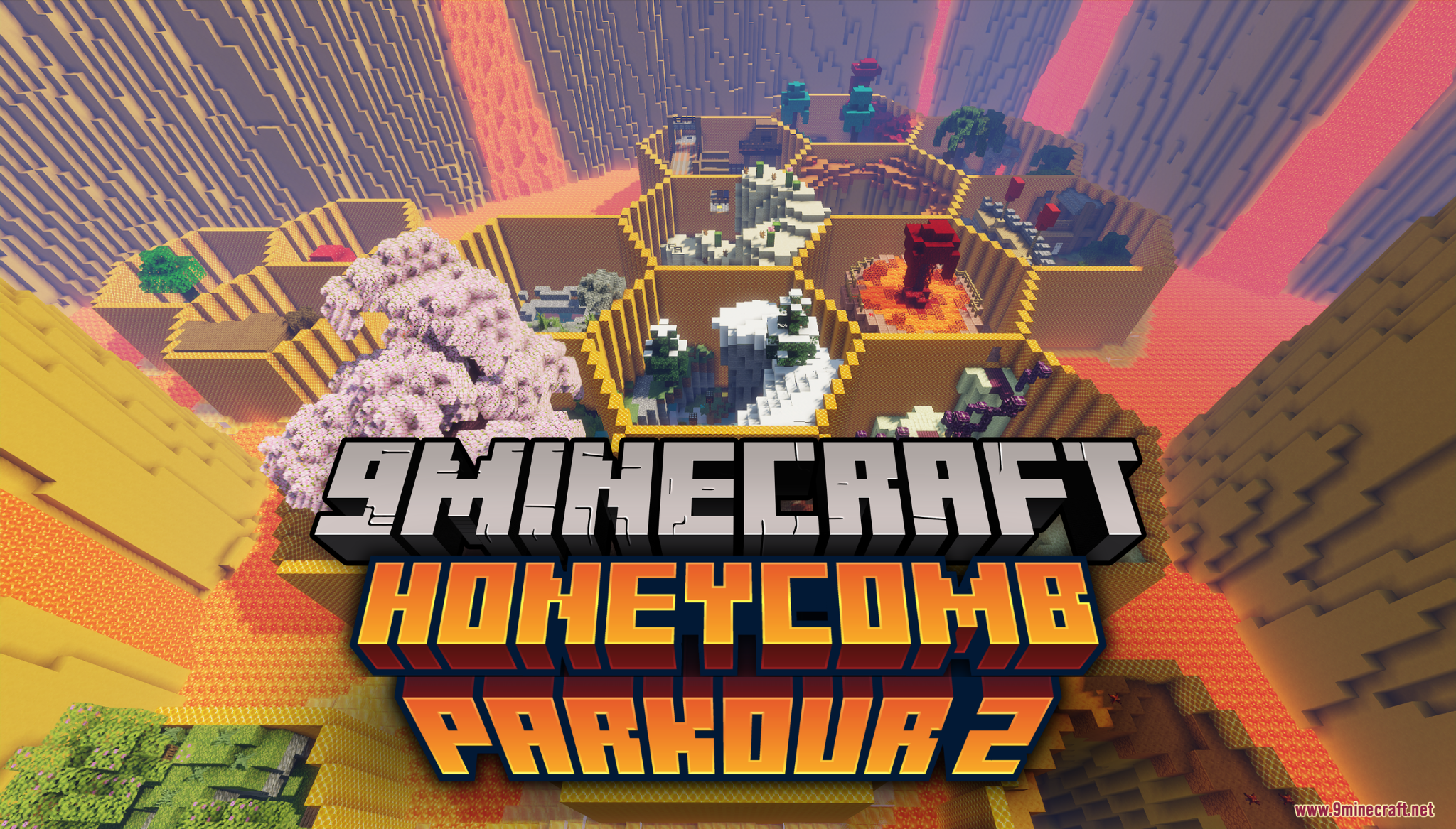Honeycomb Parkour 2 Map (26.2, 1.20.1) – Race the Clock Across Floating Hexagons