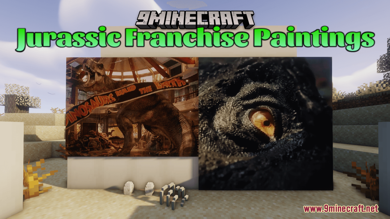 Jurassic Franchise Paintings Resource Pack (1.20.1) – Cinematic Prehistoric