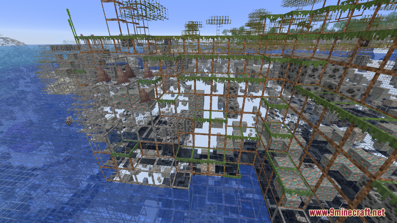 Mahi’s X-Ray Resource Pack (26.2, 1.20.1) – Clear Wireframe Outlines 4 Mahi xray resource pack turns solid blocks into thin wireframe outlines