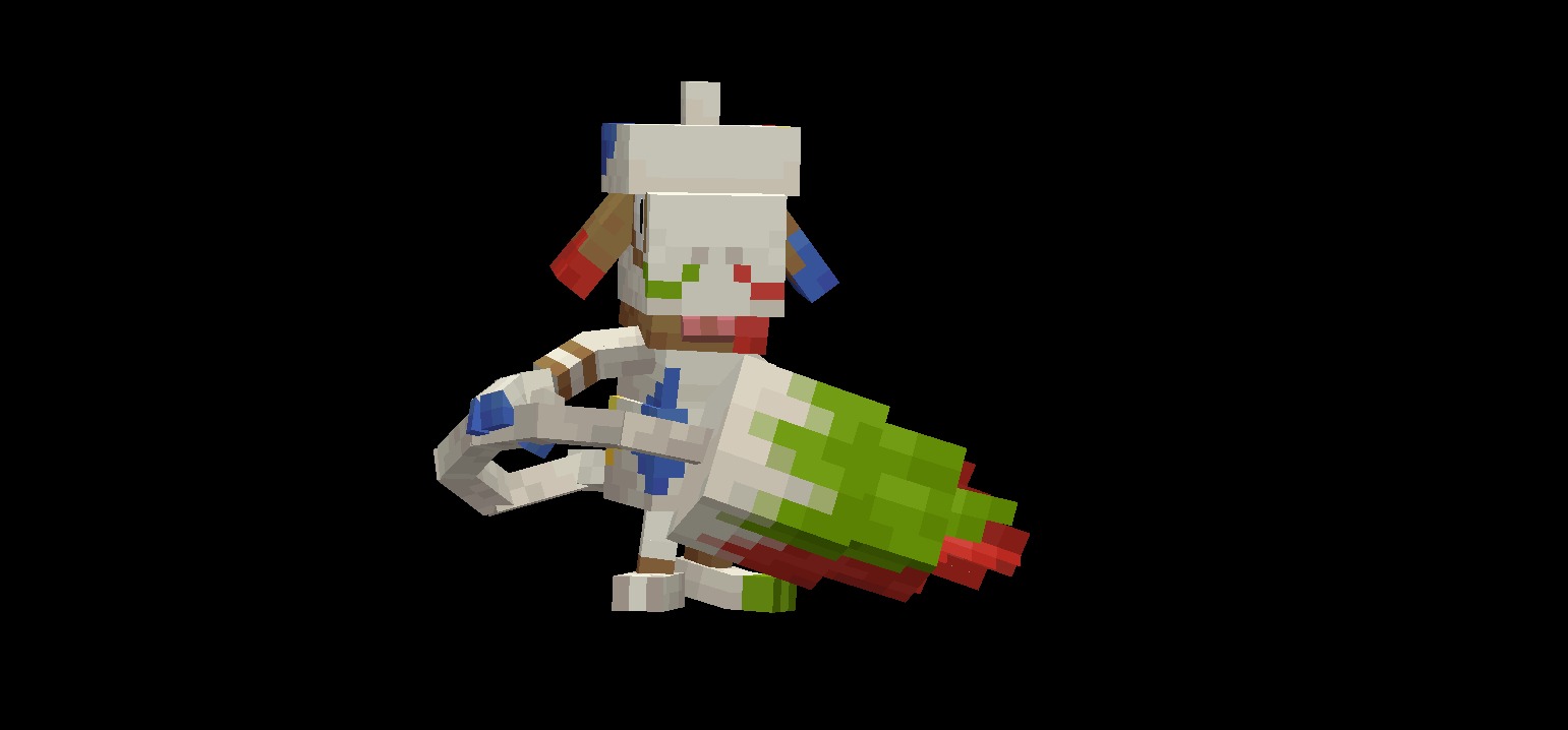 Pokopia Cosmetic Forms Data Pack (1.21.1) – Give Items To Pokemon 4 Smearguru holding a large colorful firework rocket while wearing a white outfit