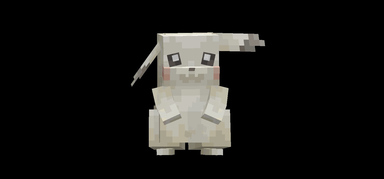 Pokopia Cosmetic Forms Data Pack (1.21.1) – Give Items To Pokemon 6 The custom peakychu cosmetic form for pikachu in the cobblemon minecraft mod