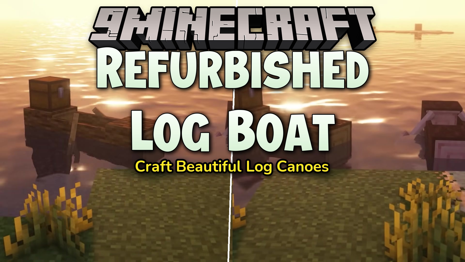 Refurbished Log Boat Resource Pack (1.21.11, 1.21.1) – Rustic Hollowed Out Tree