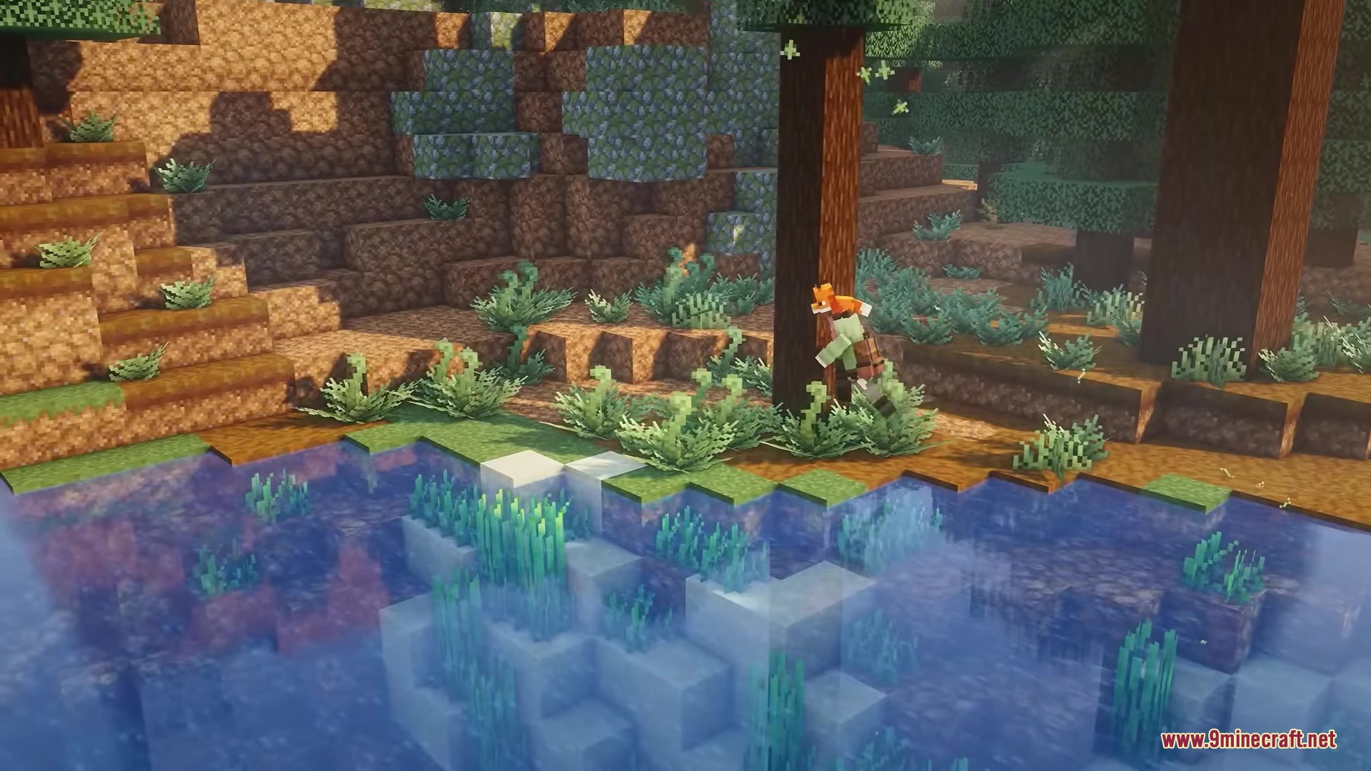 Rojak Resource Pack (26.1.2, 1.20.1) – Vibrant Vanilla Tweaks With Rich Mod 4 Rojak resource pack enhances the forest environment with a fox character