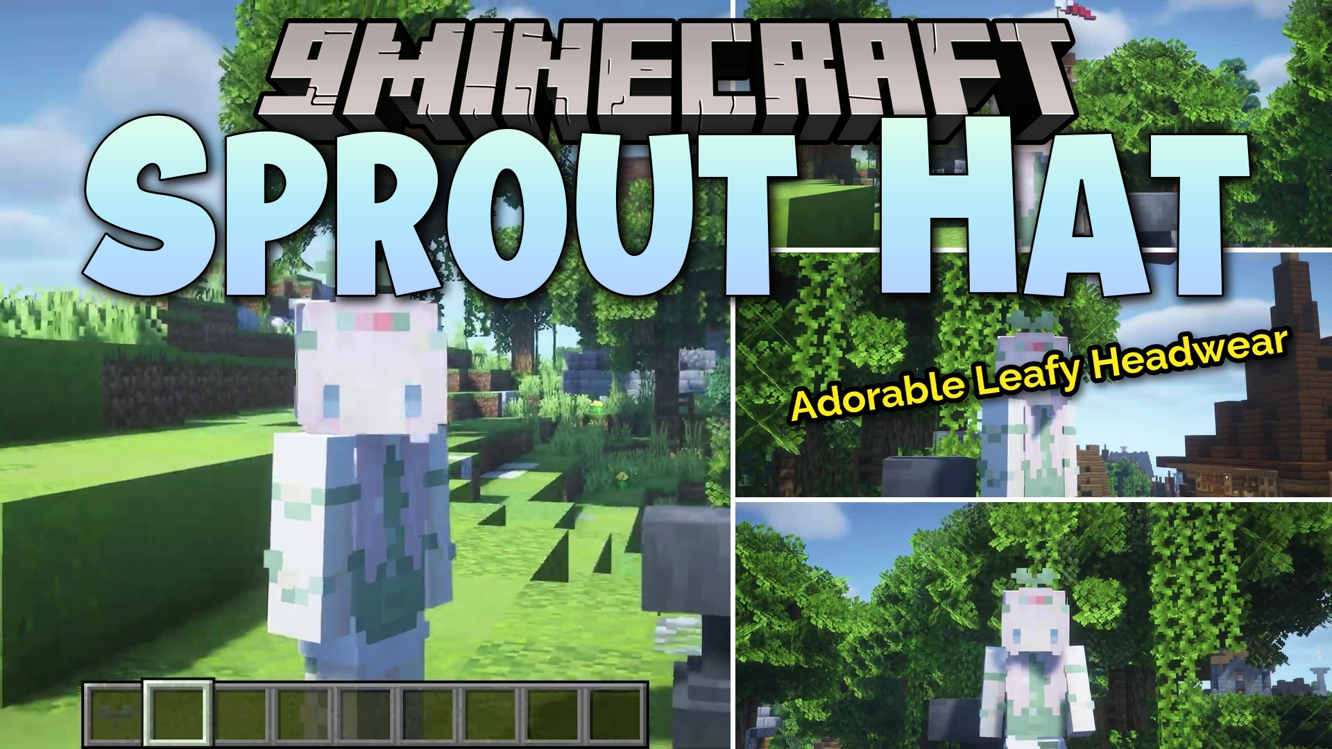 Sprout Hat Resource Pack (1.21.11, 1.20.1) – Wear a Cute Tiny Green Plant