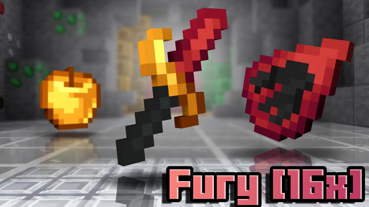 Fury 16x Pack (1.21.1) – Java/Bedrock PvP Texture Pack