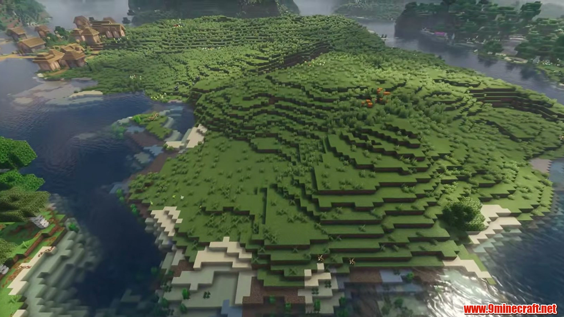 Top 13 Flat Land Seeds Perfect For Building In Minecraft (26.2, 1.21.11) – Java Edition 13 Low islands across shallow water