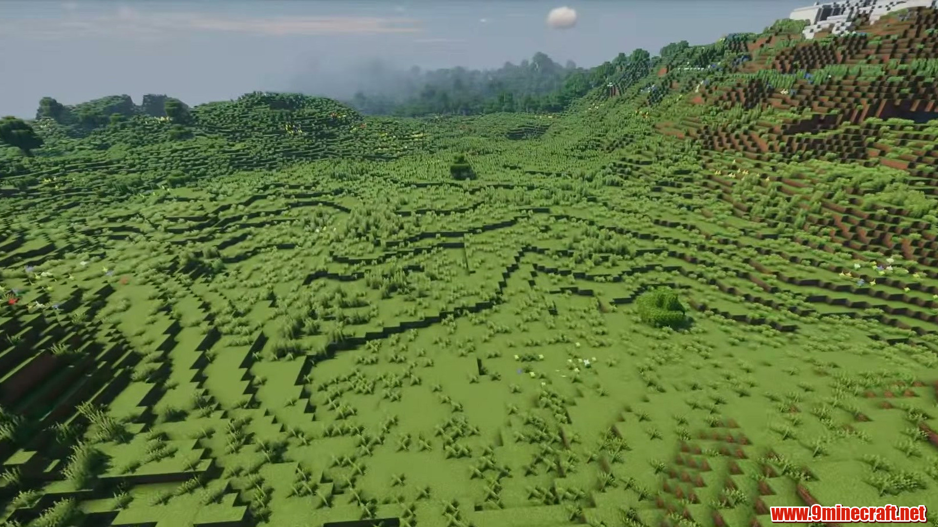 Top 13 Flat Land Seeds Perfect For Building In Minecraft (26.2, 1.21.11) – Java Edition 14 Gentle meadow rise over flat plains in minecraft seed 6951091604588657403