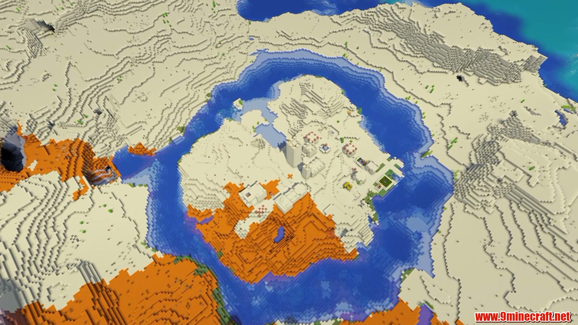 Top 15 Village Seeds For Your Next Minecraft World (26.2, 1.21.11) – Java Edition 5 Aerial view of the river ring around the village