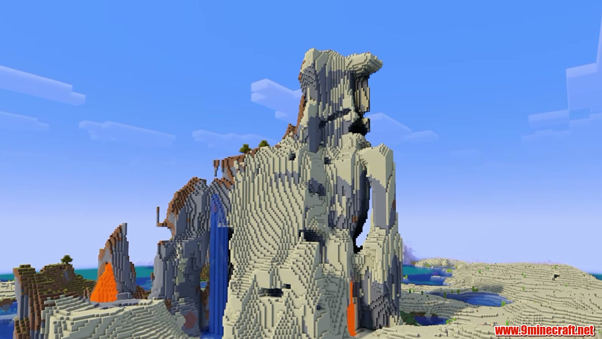 Top 15 Village Seeds For Your Next Minecraft World (26.2, 1.21.11) – Java Edition 10 Lava-streaked spire towering over the village spawn