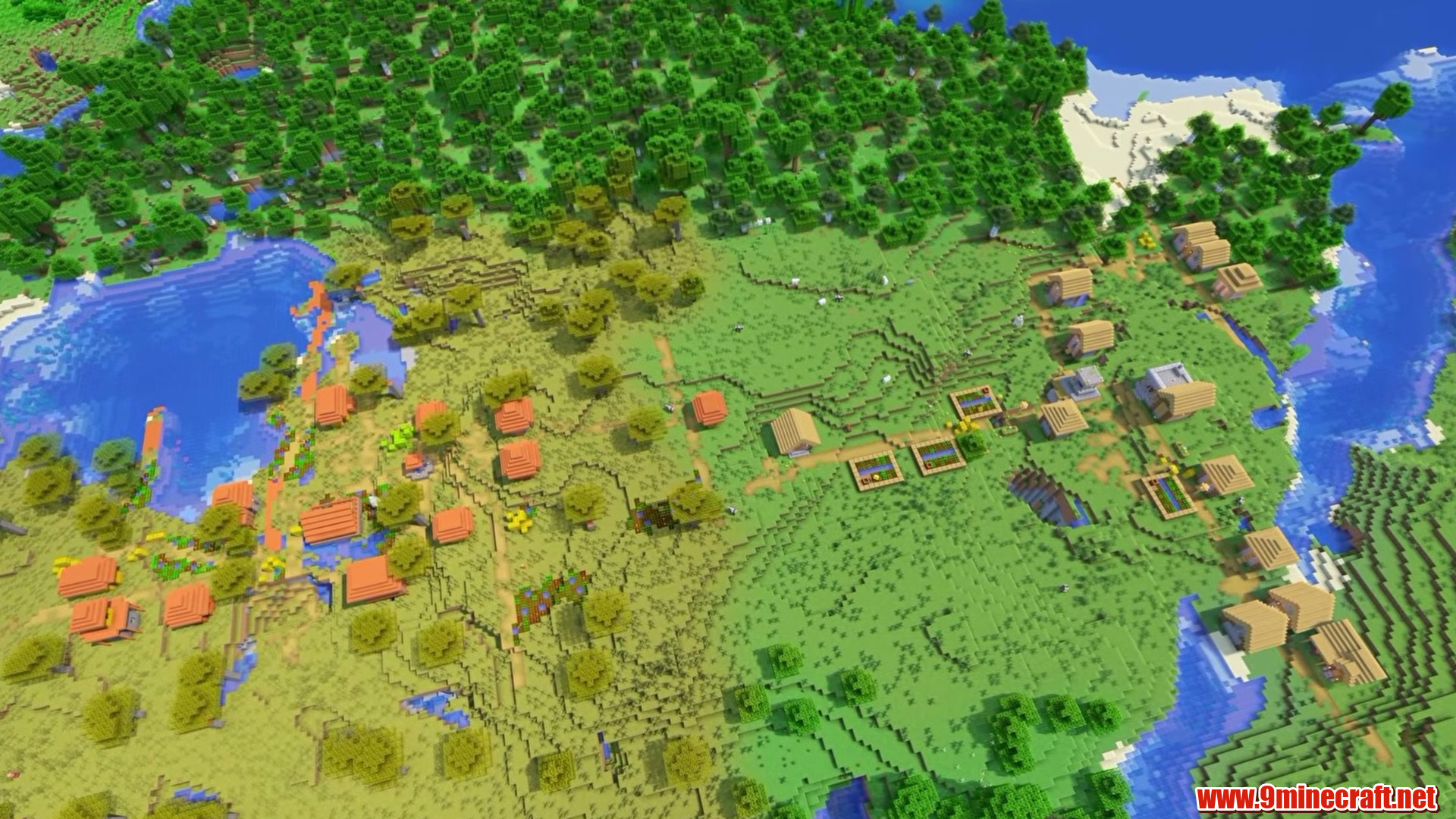 Top 15 Village Seeds For Your Next Minecraft World (26.2, 1.21.11) – Java Edition 13 Twin villages on open plains in minecraft seed 1343442316