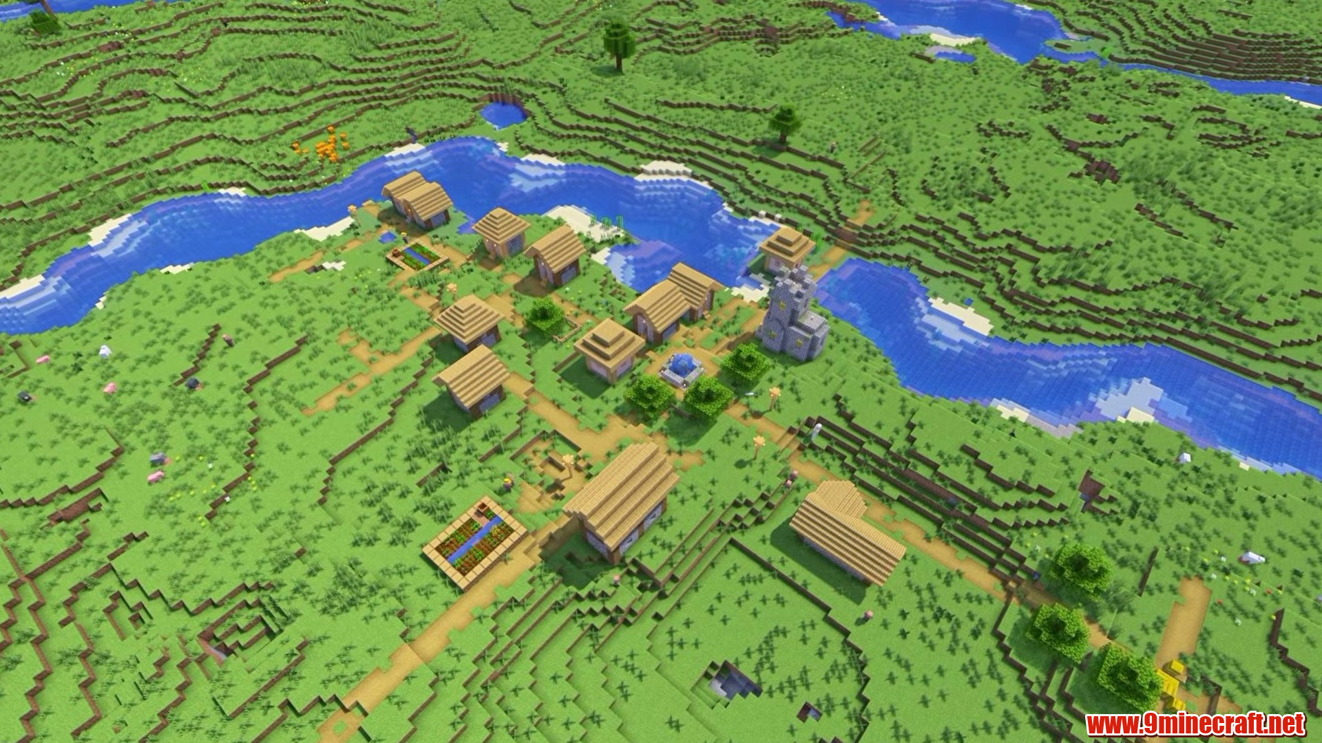Top 15 Village Seeds For Your Next Minecraft World (26.2, 1.21.11) – Java Edition 15 Multiple villages along a river in minecraft seed 3988218963704614466
