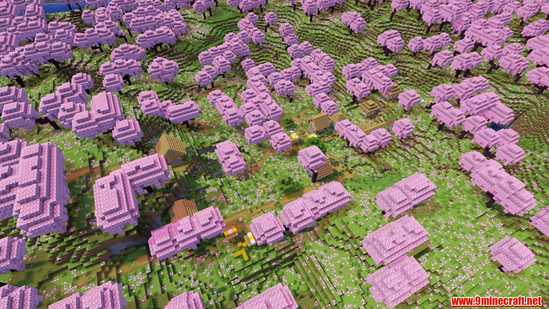 Top 15 Village Seeds For Your Next Minecraft World (26.2, 1.21.11) – Java Edition 19 Cherry grove village at spawn in minecraft seed 5780478663