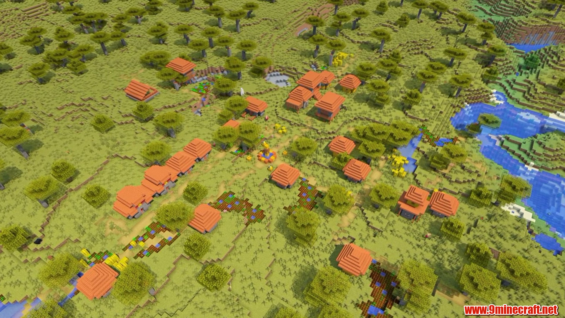 Top 15 Village Seeds For Your Next Minecraft World (26.2, 1.21.11) – Java Edition 22 Acacia roofs across the savanna spawn