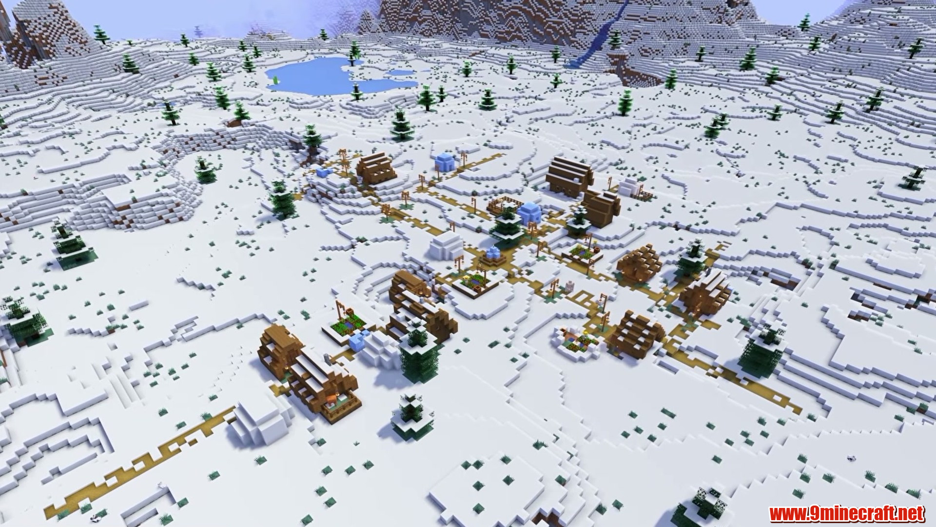 Top 15 Village Seeds For Your Next Minecraft World (26.2, 1.21.11) – Java Edition 23 Snowy village near spawn in minecraft seed 2933701339