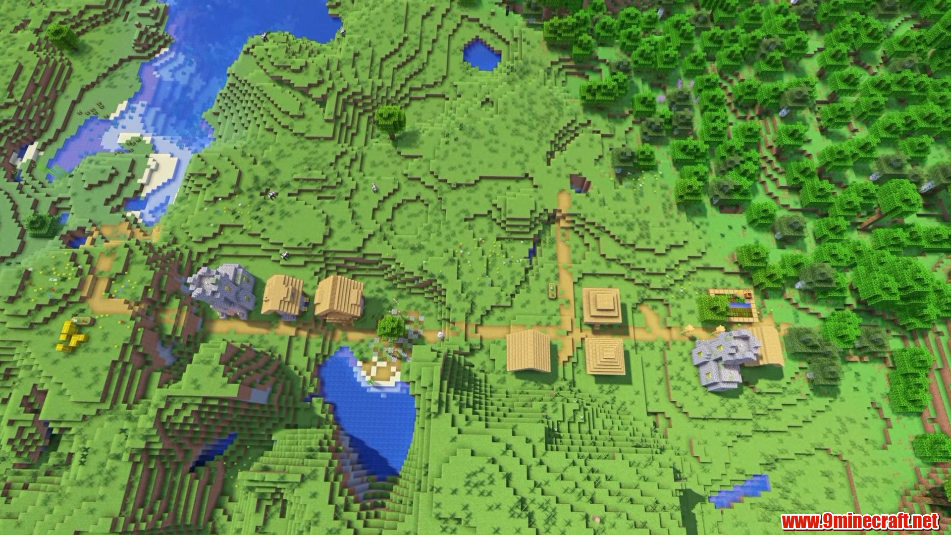 Top 15 Village Seeds For Your Next Minecraft World (26.2, 1.21.11) – Java Edition 25 Village along a single path in minecraft seed 2069860264