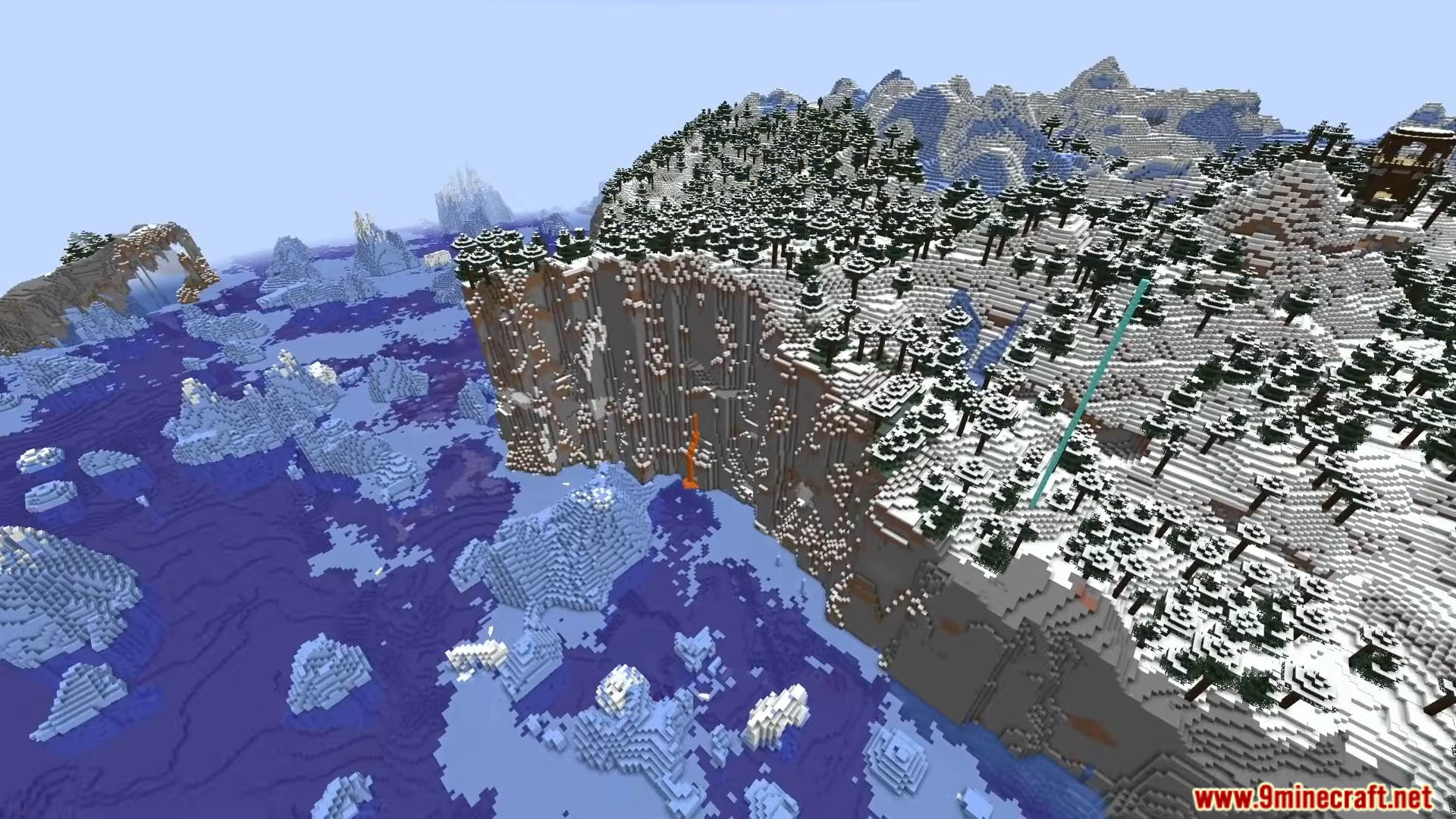 Top 5 Amazing Mountain Seeds For Minecraft (26.2, 1.21.1) – Java Edition 12 Top 5 amazing mountain seeds for minecraft screenchots 11