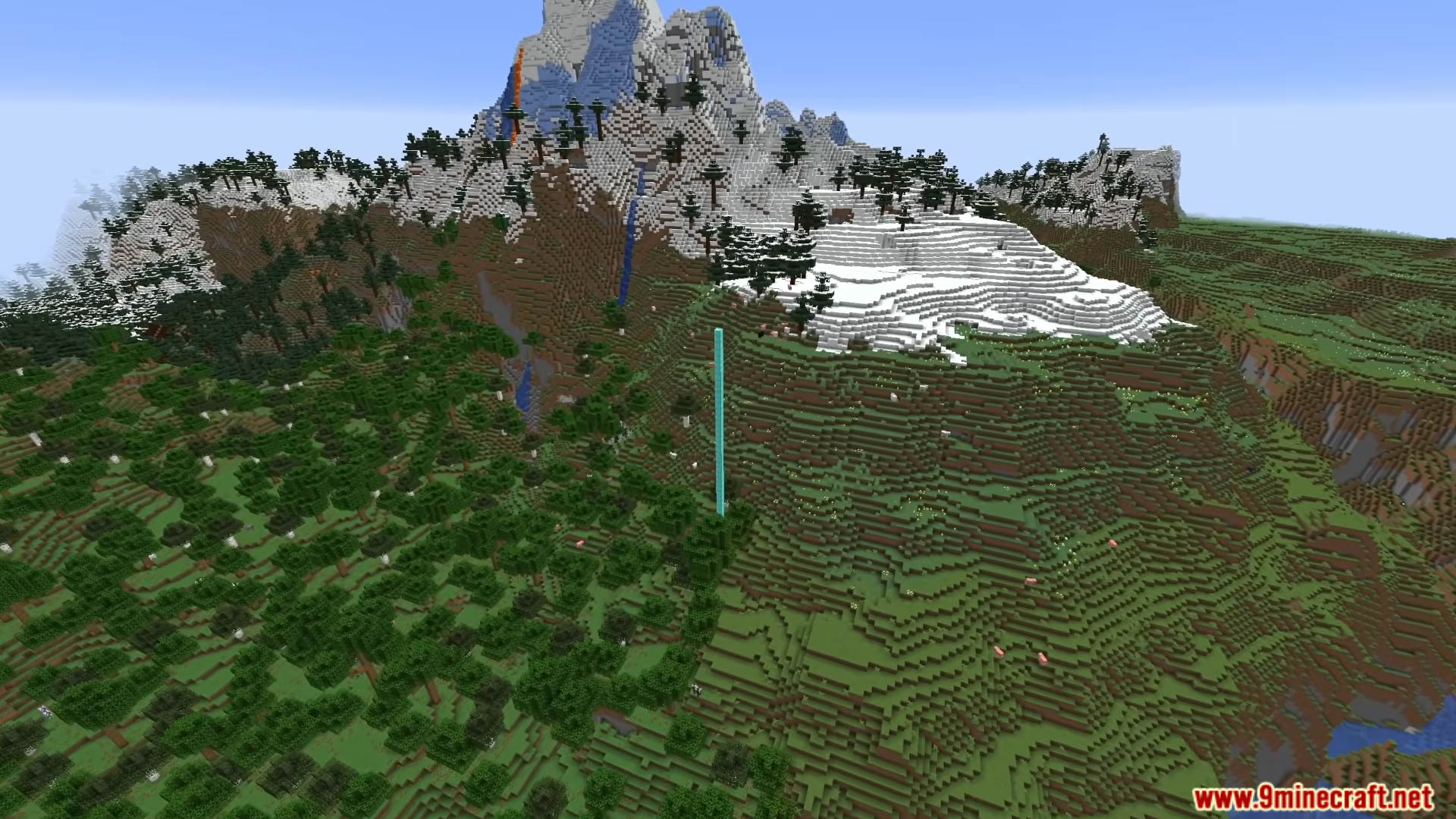 Top 5 Amazing Mountain Seeds For Minecraft (26.2, 1.21.1) – Java Edition 2 Top 5 amazing mountain seeds for minecraft screenchots