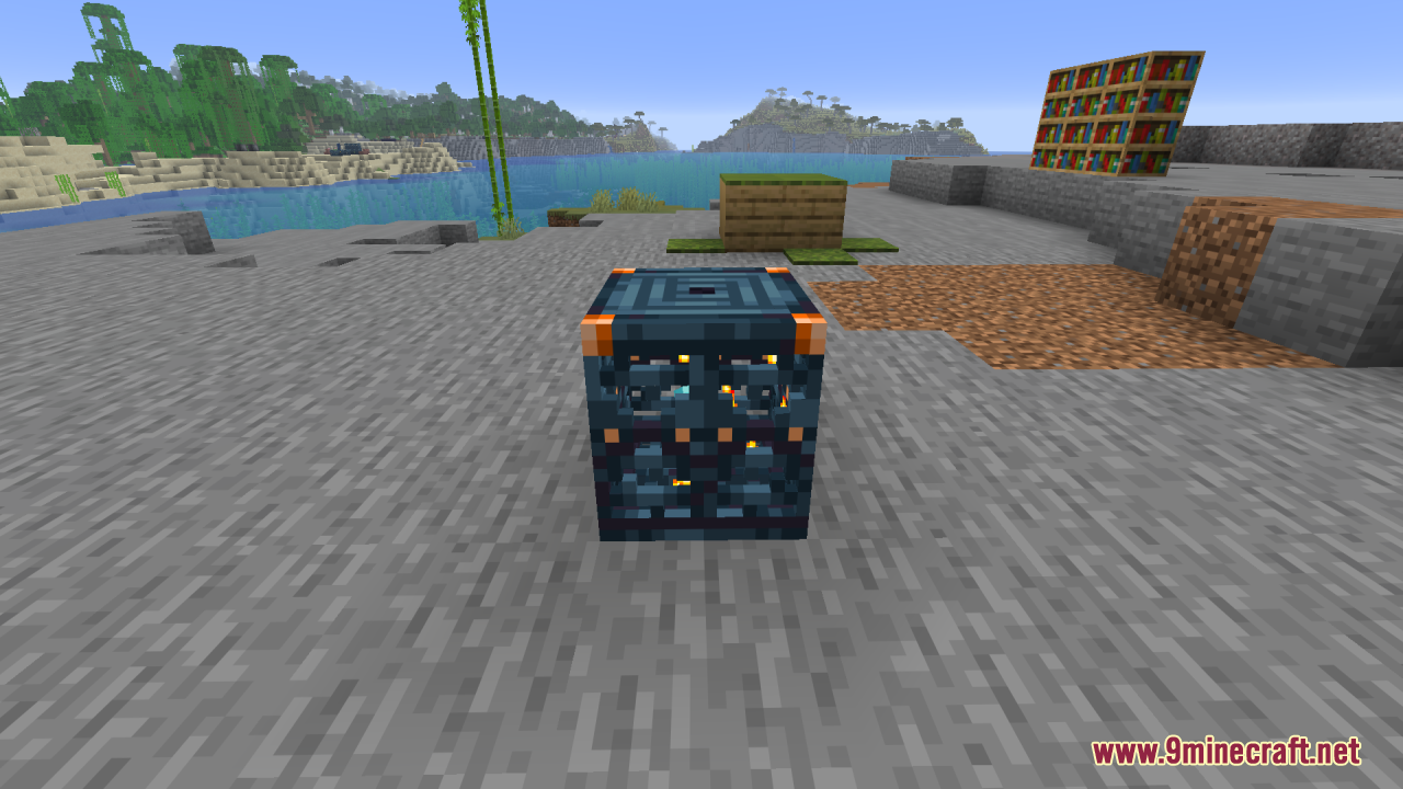 Undopia 3D Trial Spawners Resource Pack (1.21.11) – True 3D Depth For Vanilla 11 A single 3d trial spawner block sitting on a stone ground surface