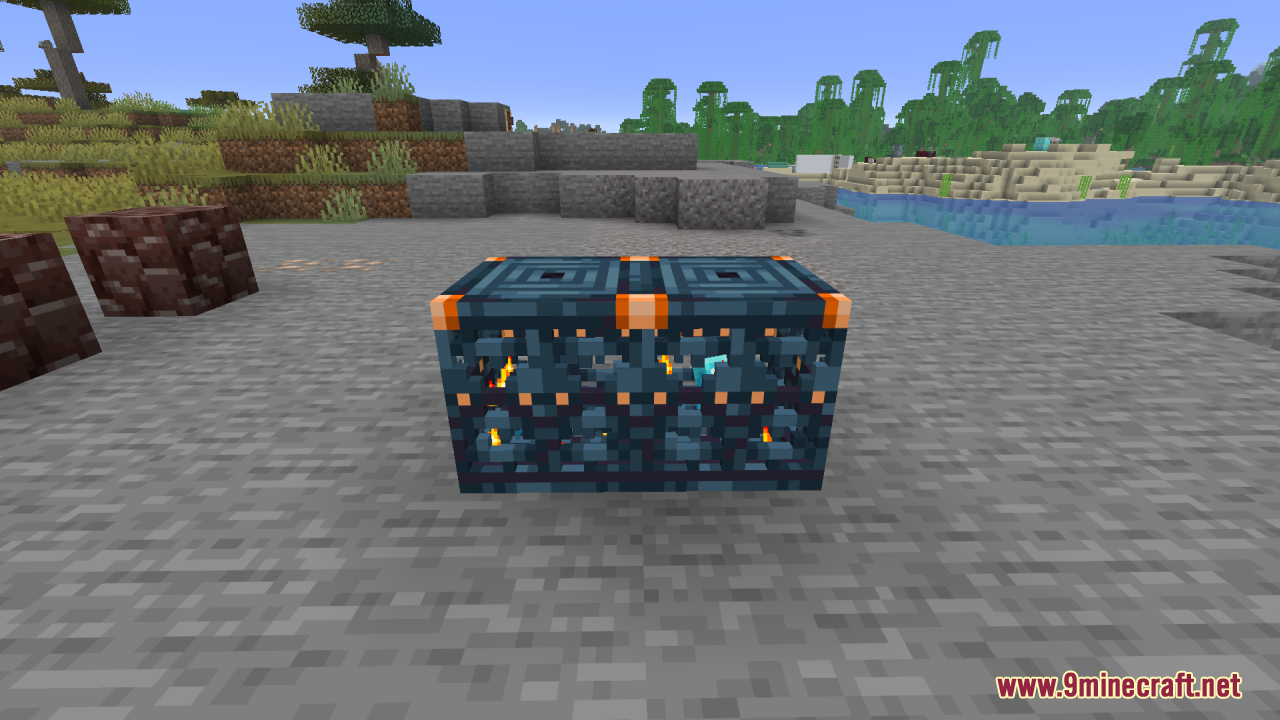 Undopia 3D Trial Spawners Resource Pack (1.21.11) – True 3D Depth For Vanilla 12 Two trial spawners with 3d models placed on a stone floor