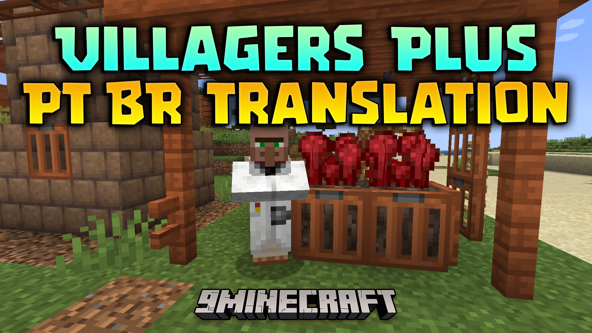 Villagers Plus PT BR Translation Resource Pack (1.20.1) – Brazilian Portuguese Language Support