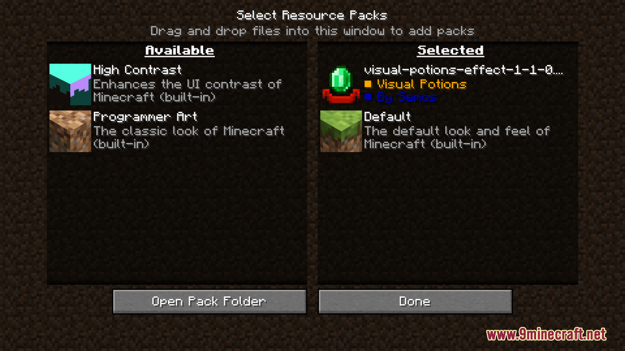 Visual Potion Effects Resource Pack (26.2, 1.20.1) – Texture Pack 11 Visual potion effects screenshots 10