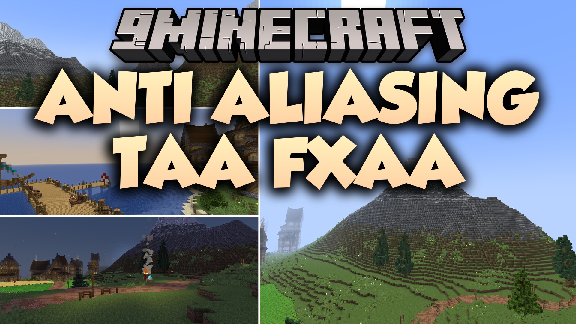 Anti Aliasing TAA FXAA Shaders (26.2, 1.20.1) – Fast Vanilla Edge Smoothing