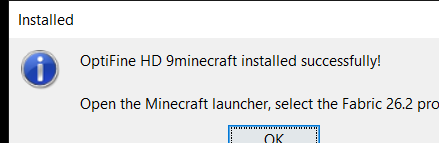 Optifine Hd 9Minecraft (26.2) – Run Smooth Shaders Without The Lag 4 Optifine hd 9minecraft installer - installed successfully